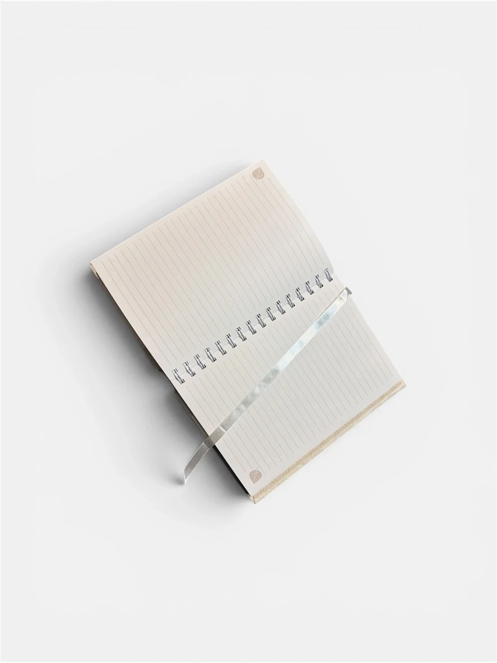Neutral Leaf Pattern Hardcover Journal